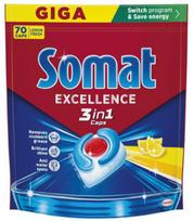 Indaplovių kapsulės SOMAT Lemon 3 in 1, 70 vnt.