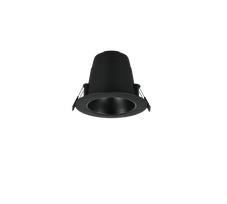 Įleidžiamas LED šviestuvas TRIO VIRUNGA, IP44 6W 900lm 2300/3000/4000K juodos sp Ø11x8,5cm