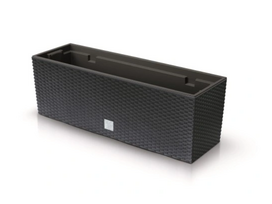 Lauko plastikinis vazonas RATO CASE, antracito sp., 18 x 58 x 20 cm