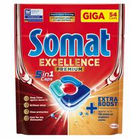 Indaplovių kapsulės SOMAT Excellence PREMIUM 5 in 1, 54 vnt.