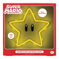 LED sieninė lempa - PALADONE PRODUKTAI - Super Mario - Super žvaigždė - Geltona - Vidaus