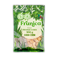 Džiovinti apelsinų kubeliai be pridėtinio cukraus FRUNICA, 200g