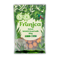 Džiovintų mangų rutuliukai be pridėtinio cukraus FRUNICA, 150g