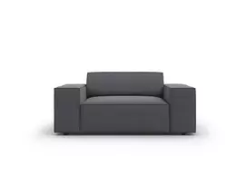 Fotelis, Jodie, 1 sėdynė, 124x102x70, tamsiai pilkas