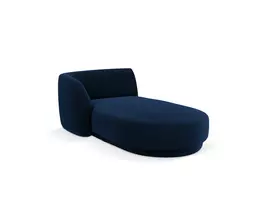 Velvet šezlongas kairinis, Miley, 2 vietų, 156x90x70, karališkos mėlynos spalvos
