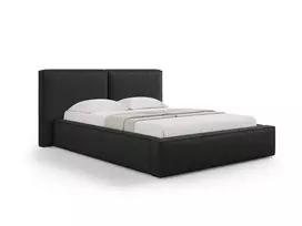 Boucle Lova su patalynės dėže ir galvūgaliu, Jodie, 228x251x97,5, juoda
