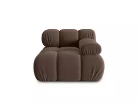 Velvet Modulinės sofos dalis, Bellis, 1 sėdynė, 94x94x70, tamsiai ruda