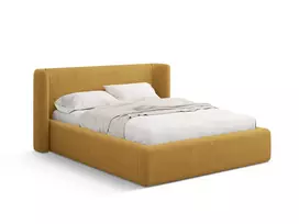 Lova su patalynės dėže ir galvūgaliu, Jolene, 230x204x100, šviesiai alyvuogių spalvos