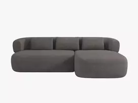 Kampinė Sofa - dešinė, Jenny, 5 vietų, 225x145x73, pilka
