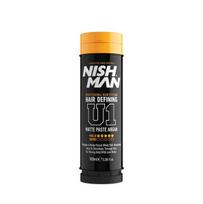 Plaukų matinė formavimo pasta Nishman Hair Styling U1 Matte Paste Argan, 100 ml
