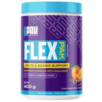 6PAK Flex Pak, Hidrolizuotas kolagenas + MSM + gliukozamino sulfatas, apelsinų skonio - 400 g