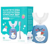 Simed Sonic dantų šepetėlis 360 vaikams U formos 2 in 1 - mėlynas