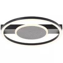 Lubinis LED šviestuvas BRILLIANT RENO, 26W,2400 lm,3000K, juodos sp., 6,5 x 39,5 x 39,5 cm
