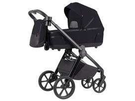 Universalus vežimėlio komplektas Carrello Omega Plus 2in1 Cosmo Black 6540/1