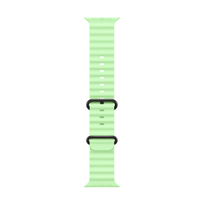 49mm Neon Green Ocean Band - Black Titanium Finish