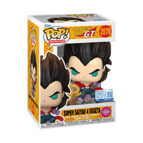 FUNKO POP! Vinilinė figūrėlė: Dragon Ball GT - Super Saiyan 4 Vegeta (Flocked) (w/ Chase)