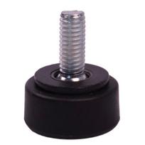 Kojelė su jungtimi 16x14mm juoda - baldų kojelė M6 - reguliuojama koja baldams