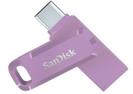 USB laikmena SanDisk 64GB Ultra Dual Drive Go USB-C 3.2 Atmintinė, Violetinė - Profesionalus Duomenų Saugojimas ir Perdavimas