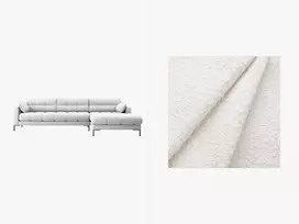 Kampinė Sofa - dešinė, Mamaia, 5 vietų, 293x185x75, balta