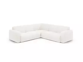 Kampinė sofa, Molino, 5 vietų, 252x252x75, balta