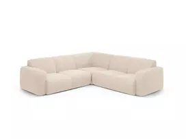 Kampinė sofa, Molino, 5 vietų, 252x252x75, smėlio spalvos