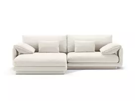 Kampinė sofa - kairė, Torino, 4 sėdimos vietos, 250x170x83, dramblio kaulo spalvos