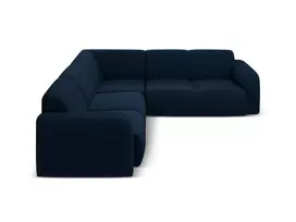 Kampinė sofa, Molino, 5 vietų, 252x252x75, tamsiai mėlyna