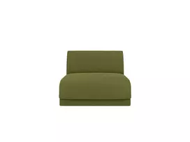 Modulinis baldas be porankių, Miley, 1 sėdynė, 90x75x70, tamsiai alyvuogių žalia
