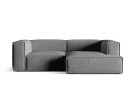 Modulinė kampinė sofa - dešinė, Nuria, 3 vietų, 147x252x72, pilka
