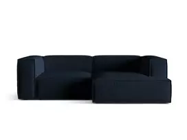 Modulinė kampinė sofa - dešinė, Nuria, 3 vietų, 147x252x72, tamsiai mėlyna