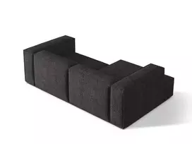 Modulinė kampinė sofa - kairė, Nuria, 3 vietų, 147x252x72, antracito spalvos