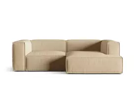 Modulinė kampinė sofa - dešinė, Nuria, 3 vietų, 147x252x72, ruda