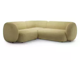 Modulinė kampinė sofa - kairė, Kate, 4 sėdimos vietos, 252x220x76, saulėgrąžų melanžas