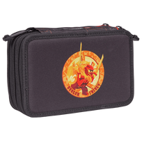 LEGO BAGS LEGO NINJAGO 3 skyrių pieštukinė su kanceliarinėmis priemonėmis „Dragon Energy“