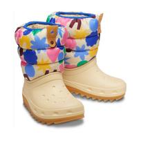 CROCS žieminiai Classic Neo Puff  auliniai batai (Kreminiai/Margi) - 25