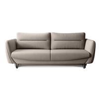 Smėlio spalvos iš šenilinio audinio sulankstoma/su sandėliavimo vieta sofa 236 cm Silva – ELTAP