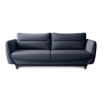 Mėlynos spalvos iš šenilinio audinio sulankstoma/su sandėliavimo vieta sofa 236 cm Silva – ELTAP