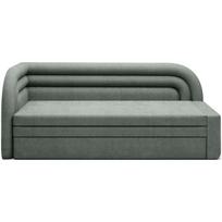 Žalios spalvos iš šenilinio audinio sulankstoma/su sandėliavimo vieta sofa su kairiuoju kampu 223 cm Fabillo – ELTAP