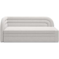 Kreminės spalvos iš boucle sulankstoma/su sandėliavimo vieta sofa su kairiuoju kampu 223 cm Fabillo – ELTAP