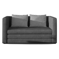 Pilkos spalvos iš šenilinio audinio sulankstoma sofa 132 cm Neva – ELTAP