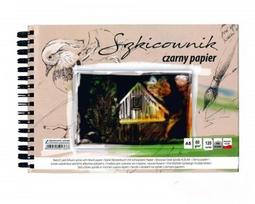 Albumas A5/120l.eskizams 80g/m2, juodo popieriaus lapais, su spirale, KRESKA