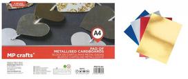 Metalizuoto kartonas rinkinys MP, A4,  4sp., 250g/m2