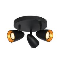 Kryptiniai Šviestuvai Tino SPL-36748-3R-BK-GD