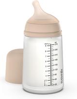 SUAVINEX ZERO ZERO ANTI-COLIC BUTELIUKAS SU VIDUTINĖS SROVĖS ŽINDUKU, 270 ML, NUO +3 MĖN., LIGHT