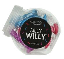 Orion Brand Addiction Silly Willy Mini Display Set - 12 Silicone Color Models, 8.4 cm