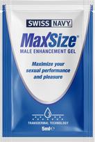 Swiss Navy Max Size stimuliuojantis gelis erekcijos stiprinimui 5 ml - 5 ml
