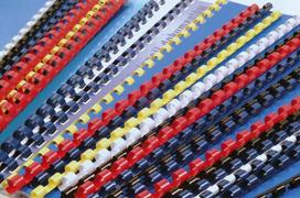 Plastikinės įrišimo spiralės 405053, 5 mm, mėlynos, 100 vnt,