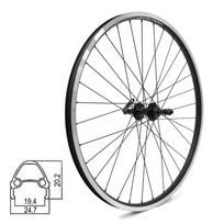 Galinis ratas J19SB 26" // V-Brake, 32H, užsukamas žvaigždžių blokas, greitveržlė / QR, aliuminis