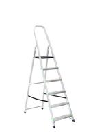 Kopėčios aliuminės, buitinės EUROSTYL | 6 pakopų 119-194cm, max 120 kg