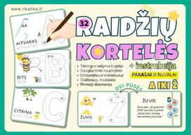Edukacinis rinkinys „Raidžių kortelės“ - Ilona Bakšė